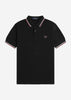 Fred Perry Polo's  Twin tipped fred perry shirt - black ecru 