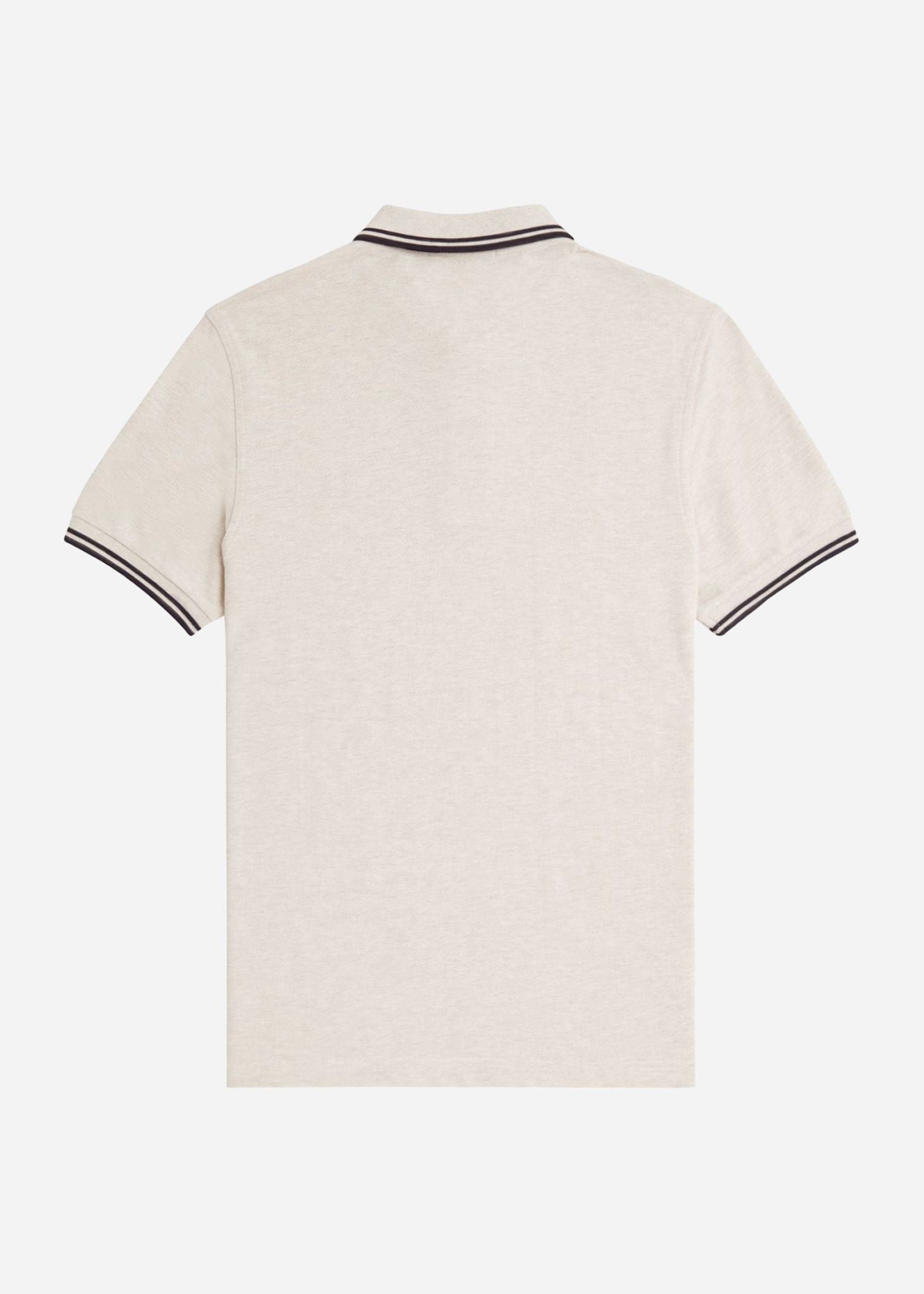 Fred Perry Polo's  Twin tipped fred perry shirt - porridge marl anchor grey anchor grey 