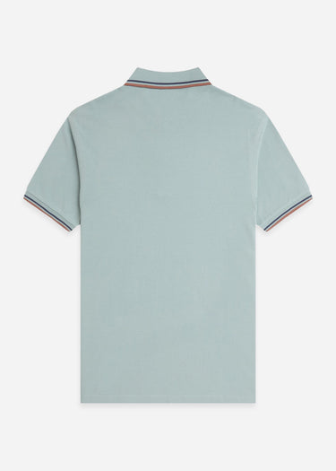 Fred Perry Polo's Twin tipped fred perry polo shirt- Silver Blue Tennis Blue Cinnamon