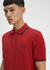 Fred Perry Polo's Twin tipped fred perry polo shirt- burnt red navy