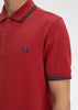 Fred Perry Polo's Twin tipped fred perry polo shirt- burnt red navy