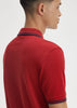 Fred Perry Polo's Twin tipped fred perry polo shirt- burnt red navy