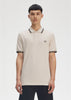 Fred Perry Polo's Twin tipped fred perry polo shirt- porridge marl brick anchor grey