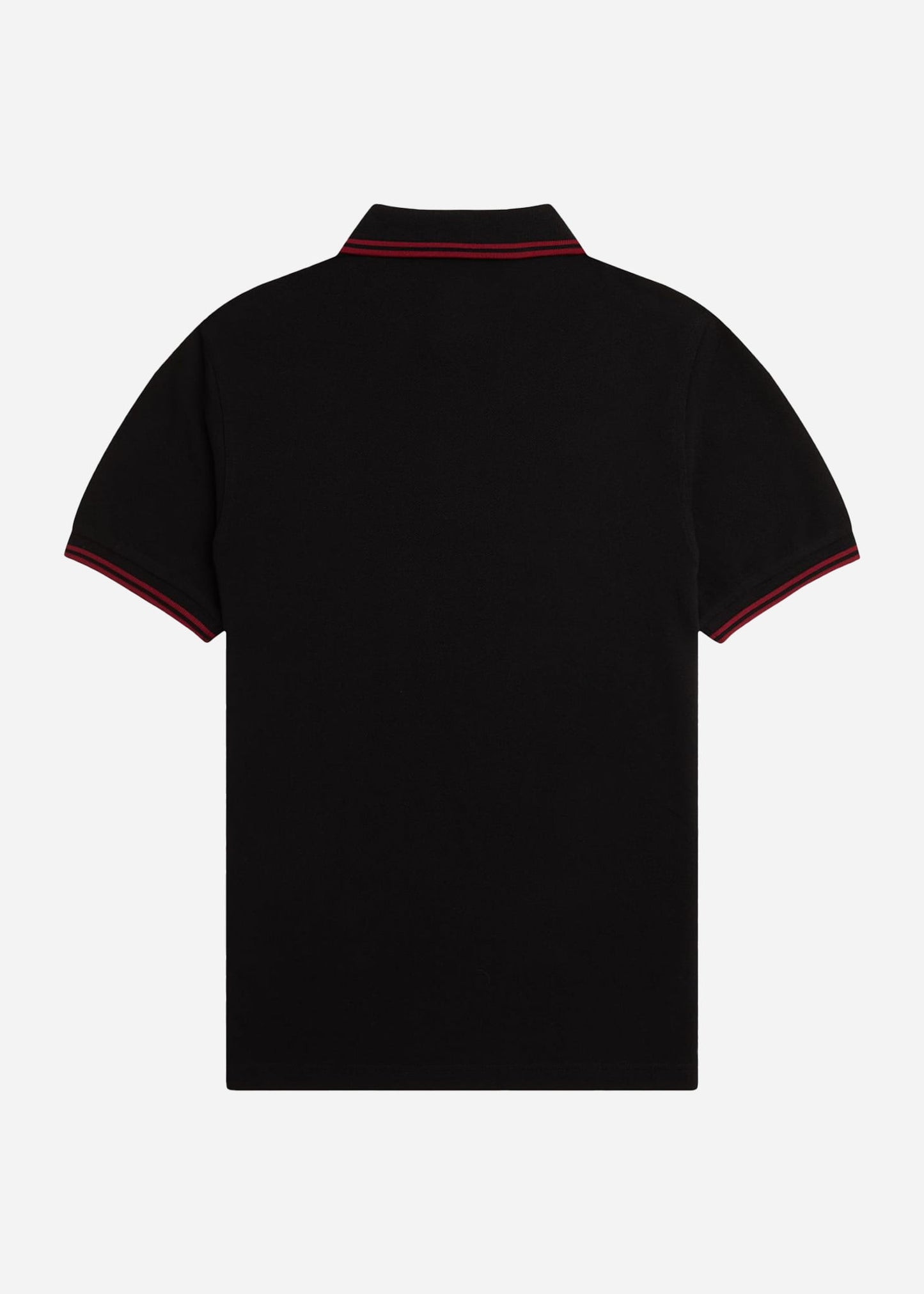 Fred Perry Polo's Twin tipped fred perry polo shirt- black burnt red