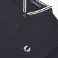 Fred Perry Polo's  Bomber collar polo shirt - navy 