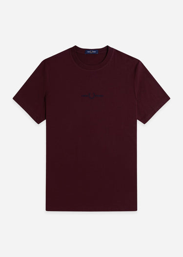 Fred Perry T-shirts Embroidered t-shirt - oxblood