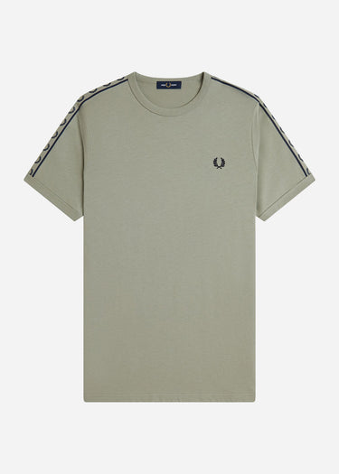Fred Perry T-shirts Contrast tape ringer t-shirt - seagrass navy