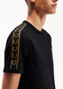 Fred Perry T-shirts  Contrast tape ringer t-shirt - black stone 