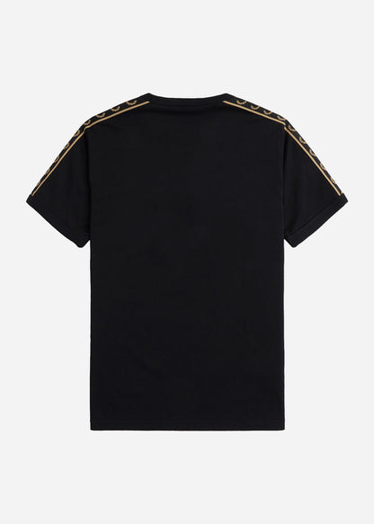 Fred Perry T-shirts  Contrast tape ringer t-shirt - black stone 