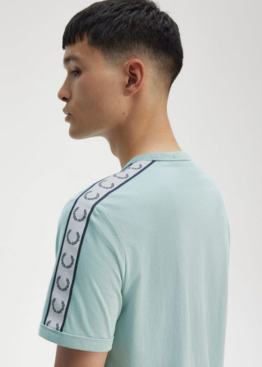 Fred Perry T-shirts Taped ringer t-shirt - silver blue