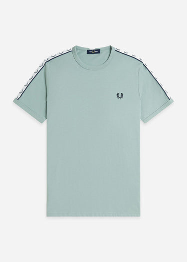 Fred Perry T-shirts Taped ringer t-shirt - silver blue
