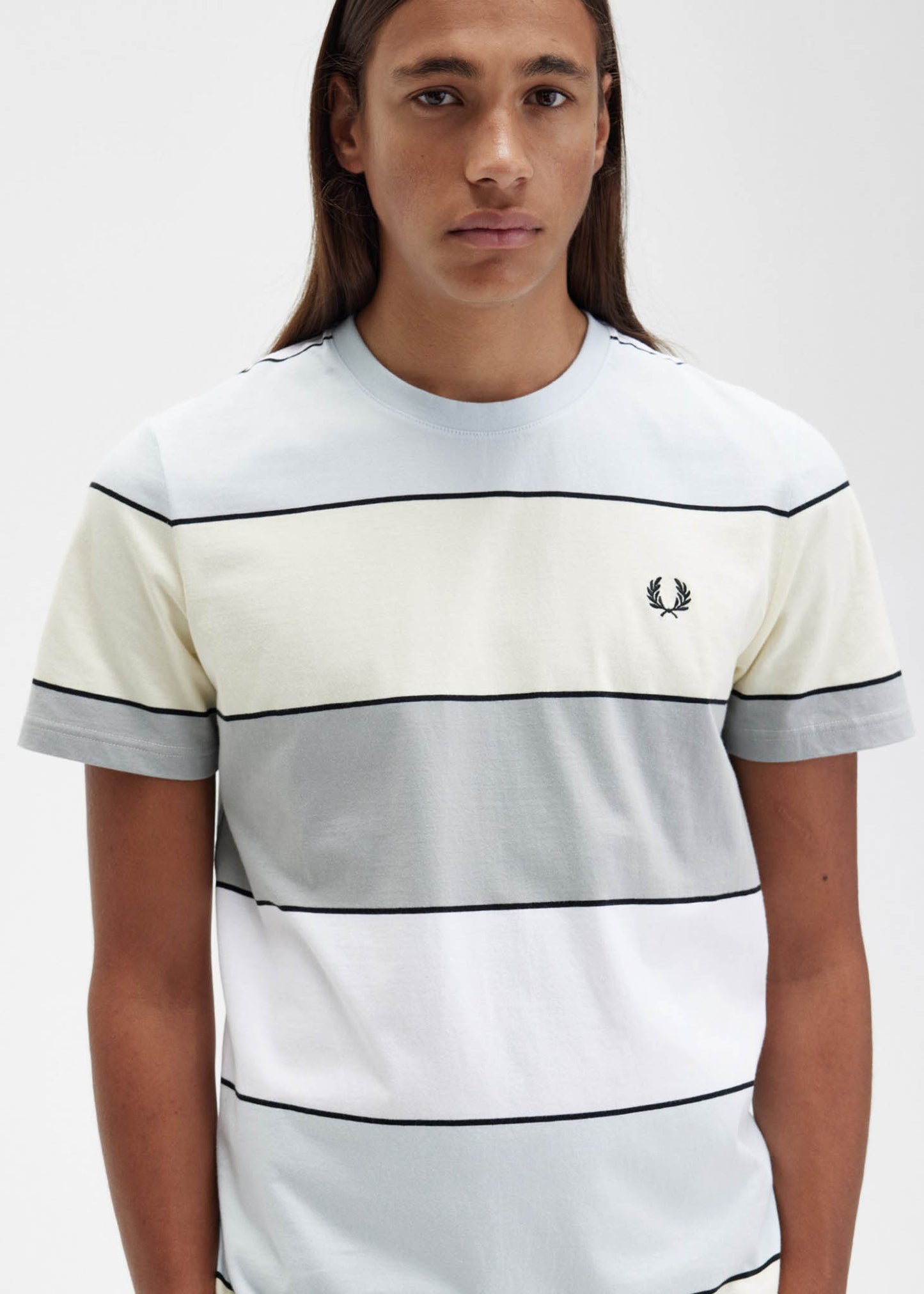 Fred Perry T-shirts  Bold stripe t-shirt - ice cream 