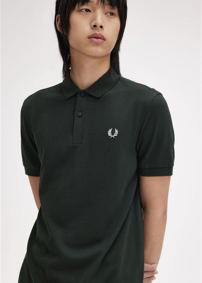 Fred Perry Polo's  Plain fred perry shirt - night green snow white 