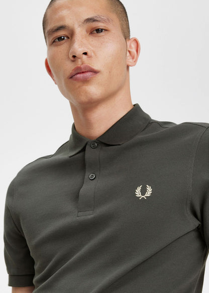 Fred Perry Polo's  Plain fred perry shirt - fieldgreen oatmeal 