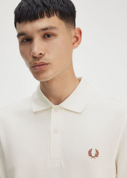 Fred Perry Polo's The fred perry polo shirt- lghecru cinnamon