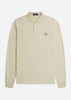 Fred Perry Longsleeve Polo's  LS plain fred perry shirt - oatmeal 