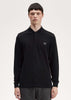 Fred Perry Longsleeve Polo's  Ls plain fred perry shirt- black chrome 