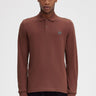Fred Perry Longsleeve Polo's  LS plain fred perry shirt - whisky brown 