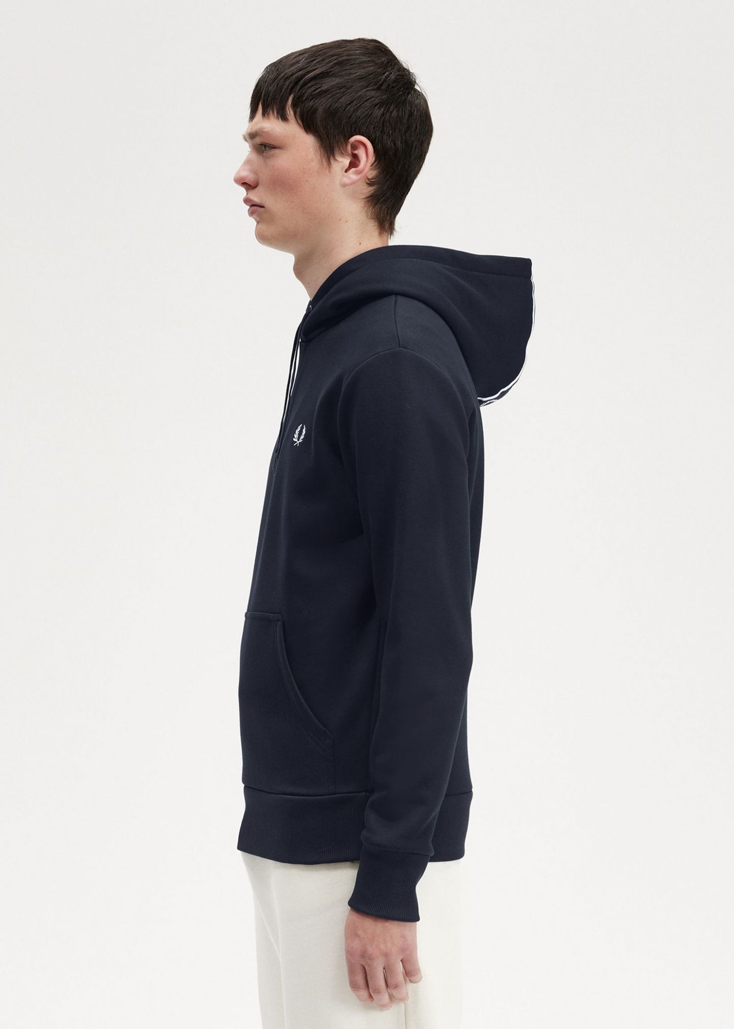 Fred Perry Hoodies  Tape detail hooded sweatshirt - navy 