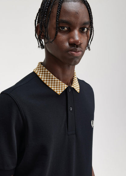 Fred Perry Polo's  Collar detail polo shirt - black 