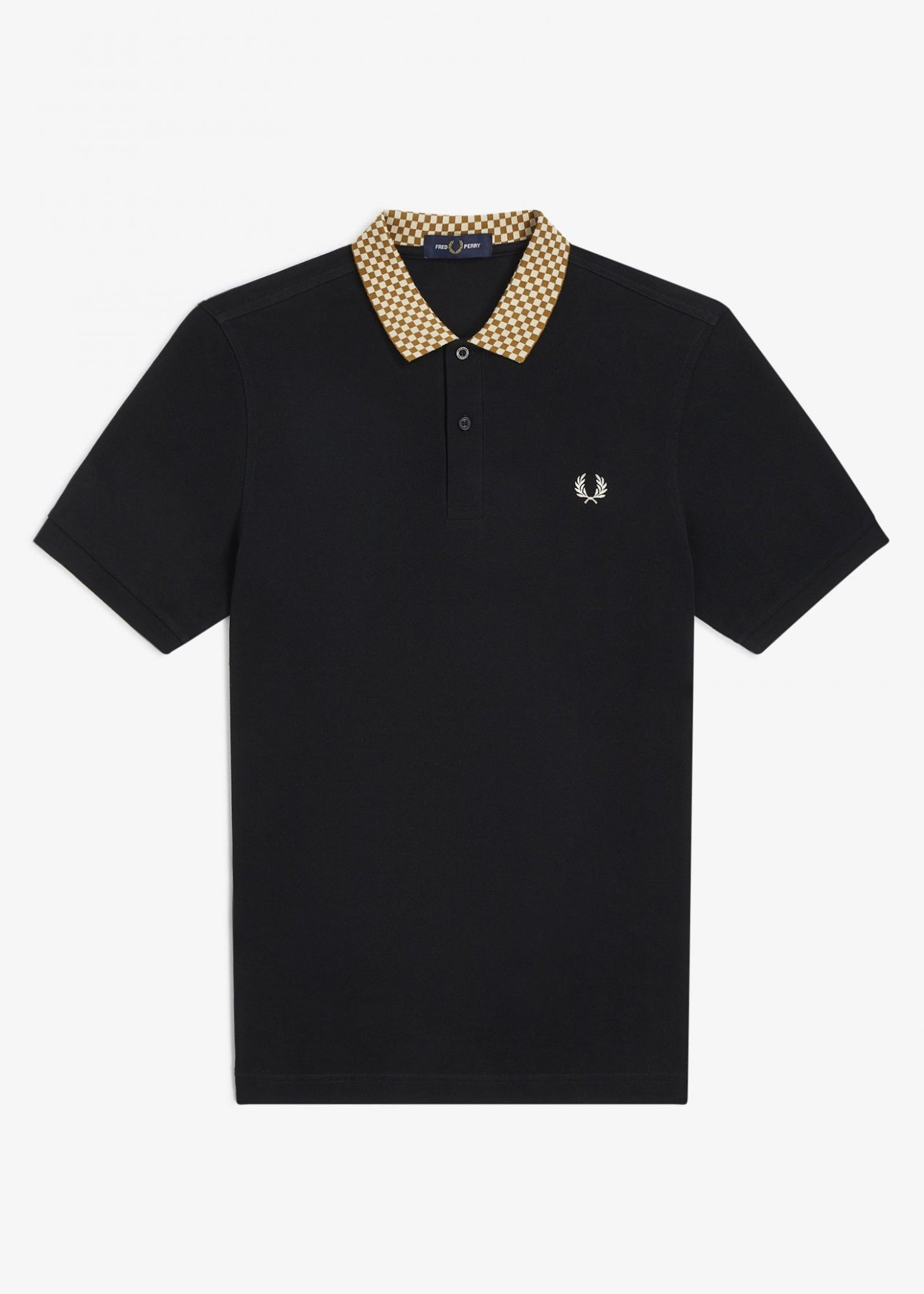 Fred Perry Polo's  Collar detail polo shirt - black 