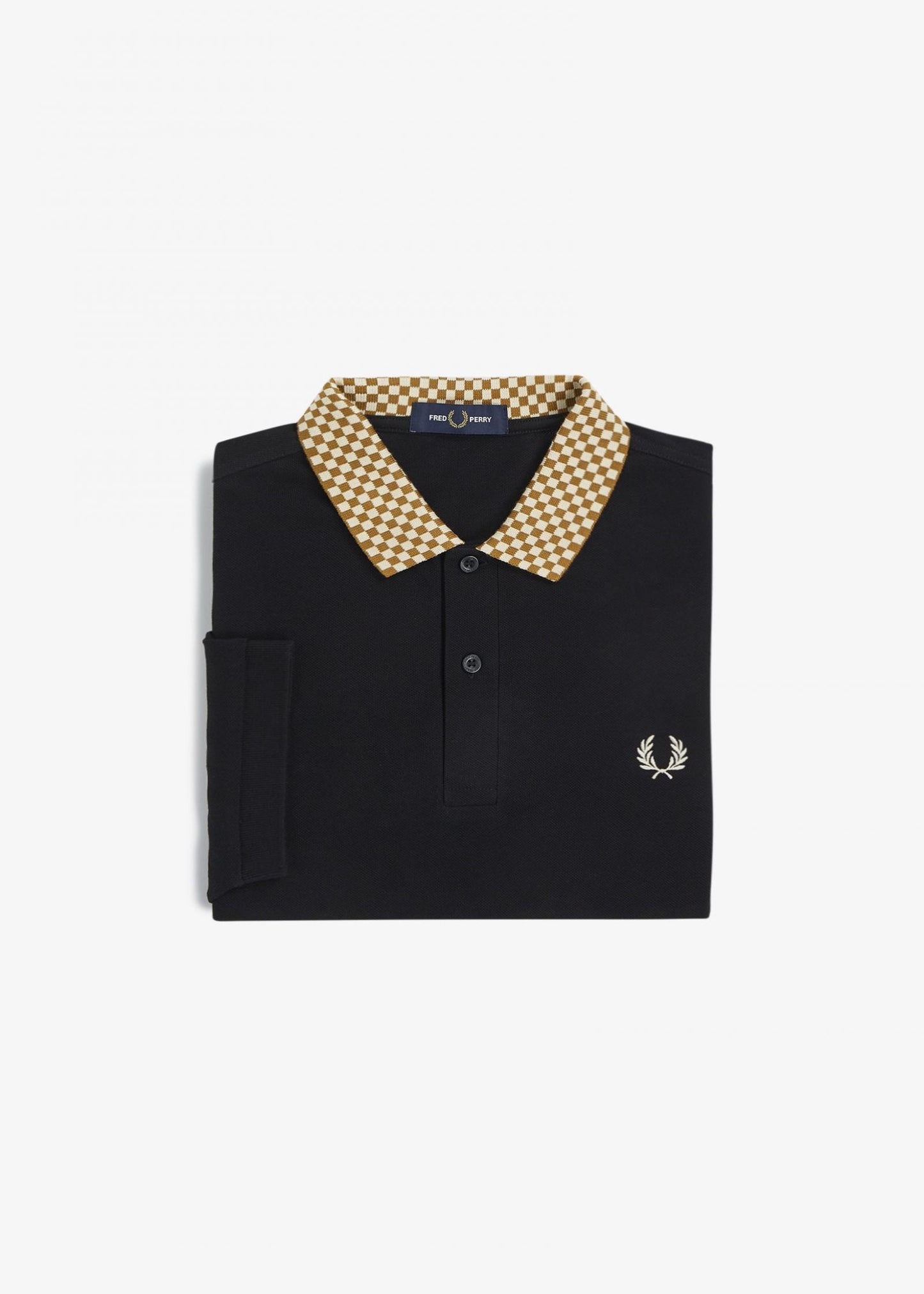 Fred Perry Polo's  Collar detail polo shirt - black 