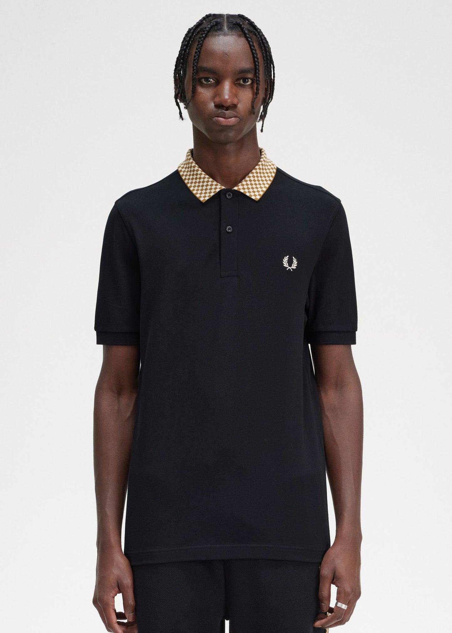 Fred Perry Polo's  Collar detail polo shirt - black 