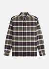 Fred Perry Overhemden  Brushed tartan shirt - field green 