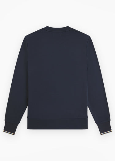 Fred Perry Pullover Crew neck sweatshirt - dark airforce ecru seagrass