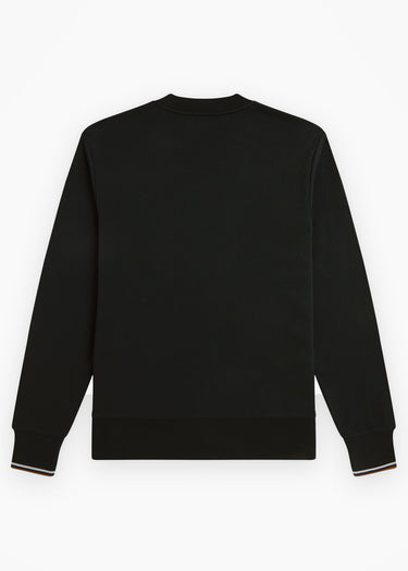 Fred Perry Pullover Crew neck sweatshirt - night green dusky blue dark caramel