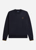 Fred Perry Truien  Crew neck sweatshirt - navy dark caramel 