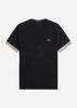 Fred Perry T-shirts  Striped cuff t-shirt - black 