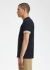 Fred Perry T-shirts  Striped cuff t-shirt - black 