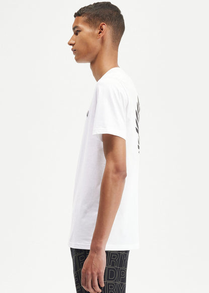 Fred Perry T-shirts  Rear powder laurel graphic tee - white 