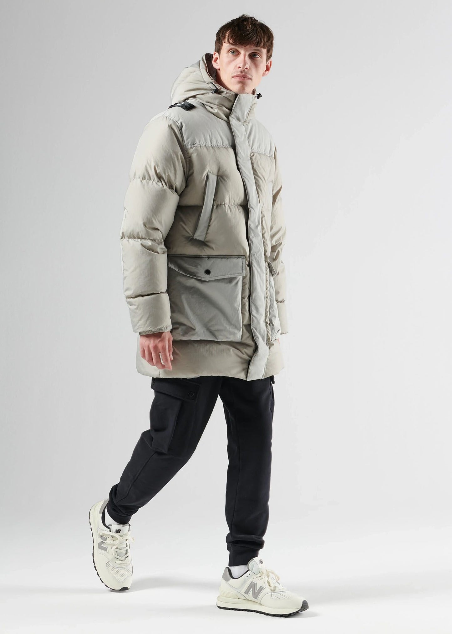 MA.Strum Jassen  Recoil down coat parka - sedona grey 