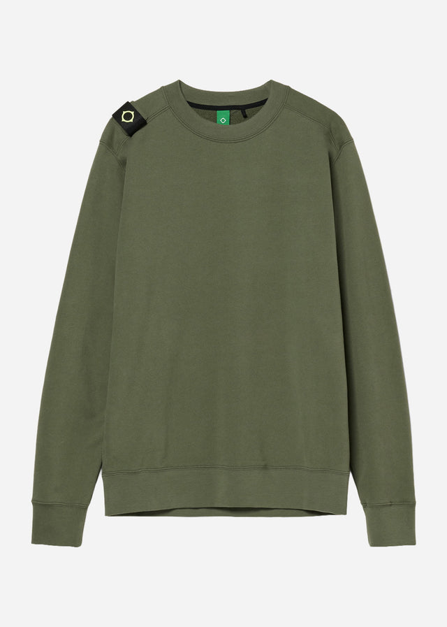 MA.Strum Pullover Mastrum crew sweat - bronze green