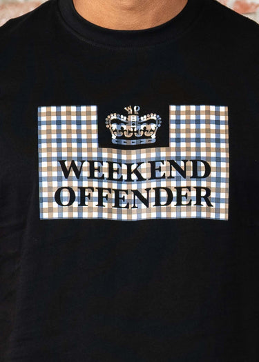 Weekend Offender T-shirts Shevchenko - black mid house check
