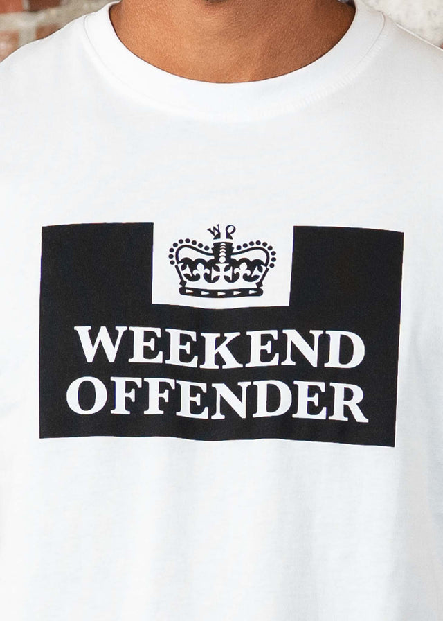 Weekend Offender T-Shirts Prison - white