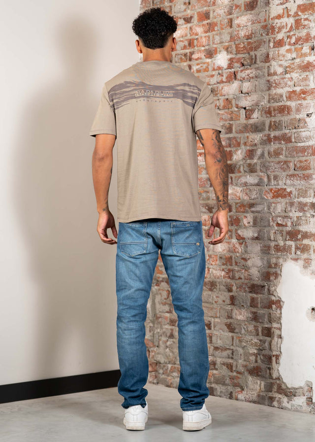 Napapijri T-Shirts Back graphic t-shirt - fallen rock