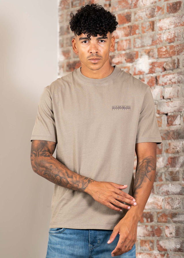 Napapijri T-Shirts Back graphic t-shirt - fallen rock