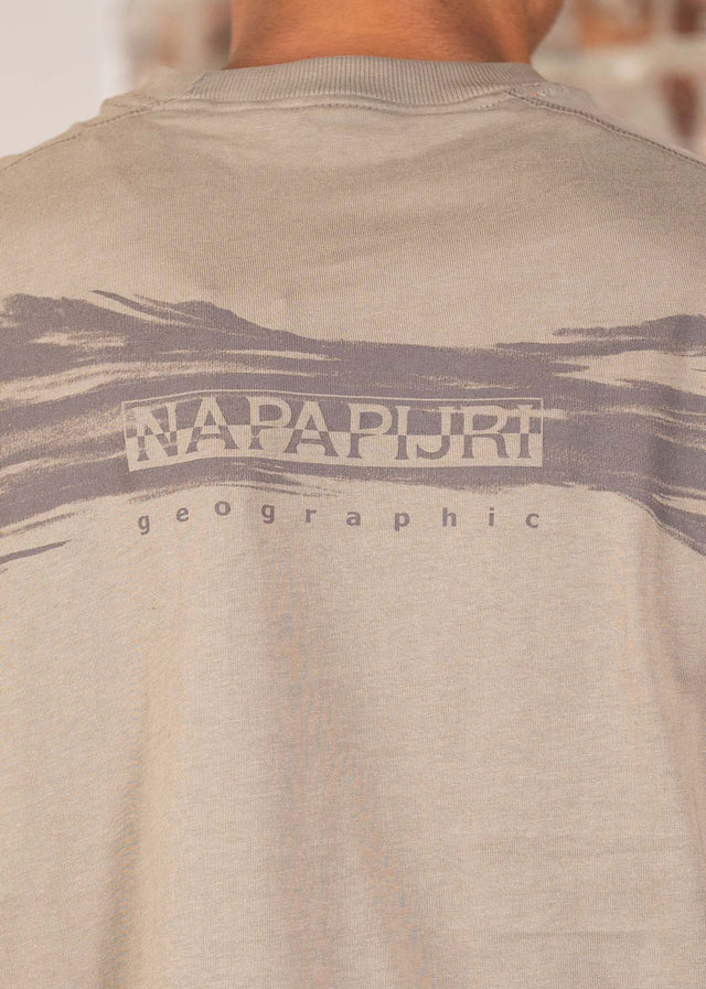 Napapijri T-Shirts Back graphic t-shirt - fallen rock