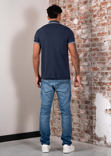 Fred Perry Polo's Twin tipped polo - dark airforce light ice bay leaf