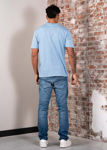 Napapijri T-shirts Badge t-shirt- faded denim