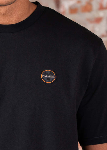 Napapijri T-shirts Badge t-shirt- black beauty