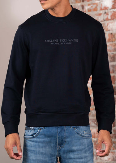 Armani Exchange Truien Sweatshirt - deep navy