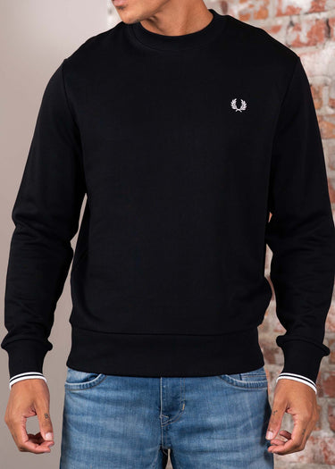 Fred Perry Truien Crew neck sweatshirt - black