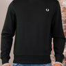 Fred Perry Truien Crew neck sweatshirt - night green snow white