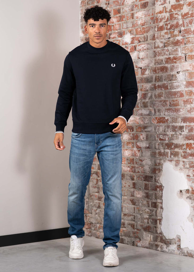 Fred Perry Pullover Crew neck sweatshirt - navy