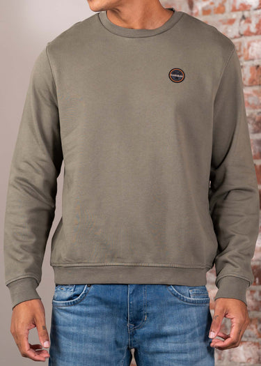 Napapijri Truien Badge crewneck- tea leaf