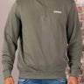 Napapijri Truien Small box quarter zip sweat - tea leaf